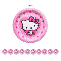 Hello Kitty Graduation Pink Theme Kids Birthday Party Decoration Disposable Tableware Girls HK72-4 - Lusy Store LLC