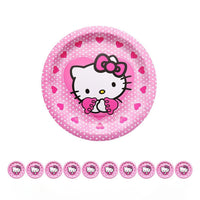 Hello Kitty Graduation Pink Theme Kids Birthday Party Decoration Disposable Tableware Girls HK72-4 - Lusy Store LLC