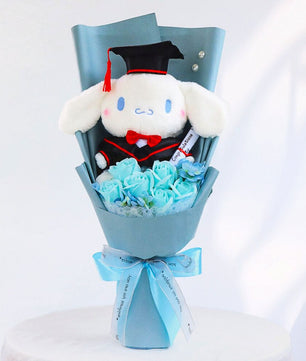 Hello Kitty Graduation Plush Toy Room Decor Plush Bouquet Soft Stuffed Dolls Gifts HK76 - Lusy Store LLC