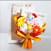 Hello Kitty Graduation Plush Toy Room Decor Plush Bouquet Soft Stuffed Dolls Gifts HK76-2 - Lusy Store LLC