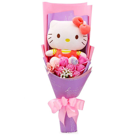 Hello Kitty Graduation Plush Toy Room Decor Plush Bouquet Soft Stuffed Dolls Gifts HK76 - Lusy Store LLC