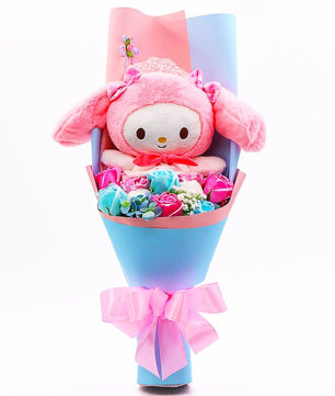 Hello Kitty Graduation Plush Toy Room Decor Plush Bouquet Soft Stuffed Dolls Gifts HK76 - Lusy Store LLC