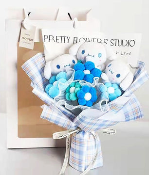 Hello Kitty Graduation Plush Toy Room Decor Plush Bouquet Soft Stuffed Dolls Gifts HK76 - Lusy Store LLC