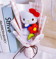 Hello Kitty Graduation Stuffed Animals Bouquet Valentine's Day Christmas HK75 - Lusy Store LLC