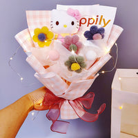 Hello Kitty Graduation Stuffed Animals Bouquet Valentine's Day Christmas HK75 - Lusy Store LLC