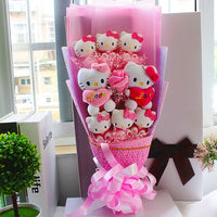 Hello Kitty Graduation Stuffed Animals Bouquet Valentine's Day Christmas HK75 - Lusy Store LLC