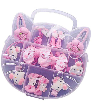 Hello Kitty Hairpin Childrens Hair Accessories Christmas Gift Box Set HK74 - Lusy Store LLC