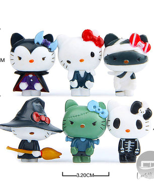 Hello Kitty Halloween Anime Figure Dark Gloomy Action Figures Cute Toys Gift HL37 - Lusy Store LLC