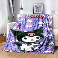 Hello Kitty Halloween Blanket Soft Warm Childrens Gift Grab Blanket Throw Blanket HL36 - Lusy Store LLC