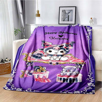 Hello Kitty Halloween Blanket Soft Warm Childrens Gift Grab Blanket Throw Blanket HL36 - Lusy Store LLC