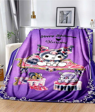 Hello Kitty Halloween Blanket Soft Warm Childrens Gift Grab Blanket Throw Blanket HL36 - Lusy Store LLC