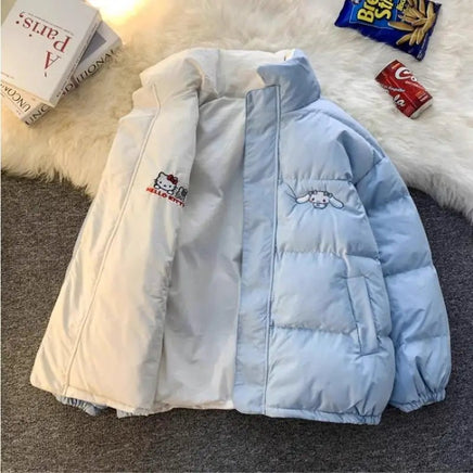 Hello Kitty Jacket Double-Sided Cotton Cute Girls Y2K High Quality Gift