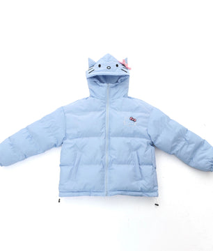 Hello Kitty Jacket Homemade Cotton Cartoon Sanrios Clothes Woman American Loose Sports Coat Kawaii Girls Padded - Lusy Store LLC