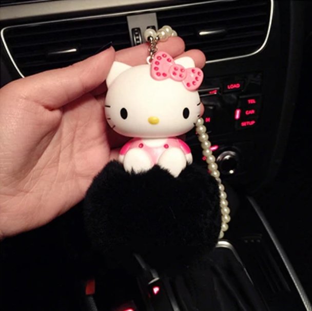 Hello Kitty KT Cute Cat Car Interior Pendant ornaments Anime dolls Car - Lusy Store