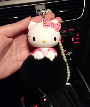 Hello Kitty KT Cute Cat Car Interior Pendant ornaments Anime dolls Car - Lusy Store
