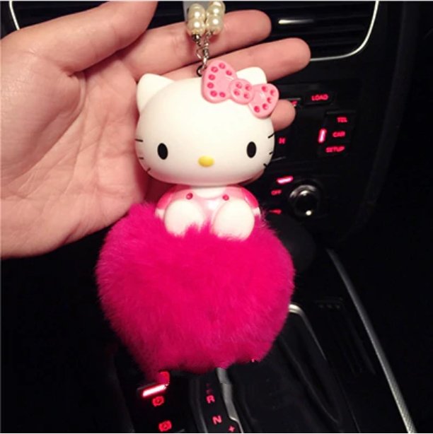 Hello Kitty KT Cute Cat Car Interior Pendant ornaments Anime dolls Car - Lusy Store