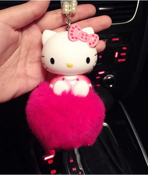 Hello Kitty KT Cute Cat Car Interior Pendant ornaments Anime dolls Car - Lusy Store