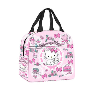 Hello Kitty Lunchbox Sanrio Students Portable Zipper Camping Picnic Bags Waterproof HK87 - Lusy Store LLC