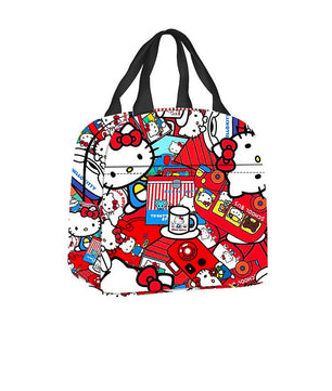 Hello Kitty Lunchbox Sanrio Students Portable Zipper Camping Picnic Bags Waterproof HK87 - Lusy Store LLC