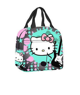 Hello Kitty Lunchbox Sanrio Students Portable Zipper Camping Picnic Bags Waterproof HK87 - Lusy Store LLC