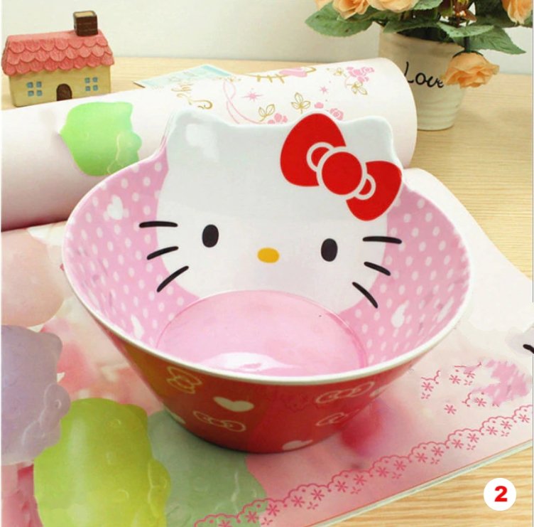 Hello Kitty Melody child Bowl With Food grade melamine Popular brands Bowl Slip-resistant Tableware Set - Lusy Store