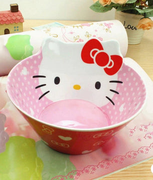 Hello Kitty Melody child Bowl With Food grade melamine Popular brands Bowl Slip-resistant Tableware Set - Lusy Store