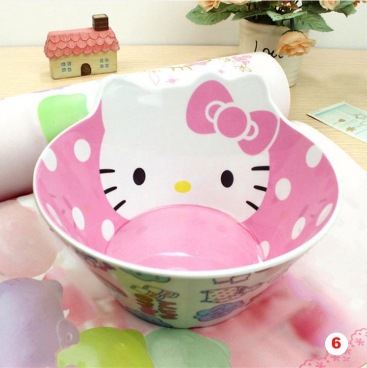Hello Kitty Melody child Bowl With Food grade melamine Popular brands Bowl Slip-resistant Tableware Set - Lusy Store