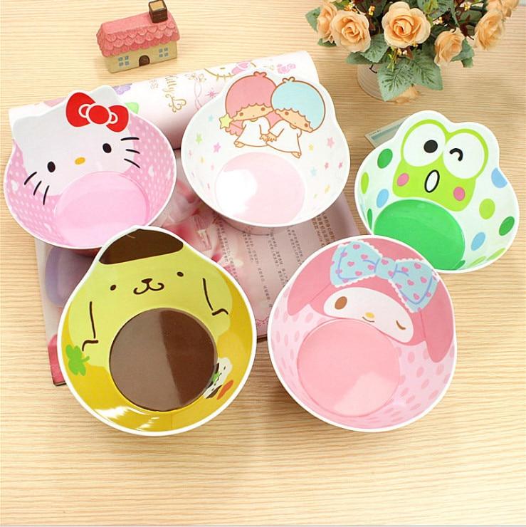 Hello Kitty Melody child Bowl With Food grade melamine Popular brands Bowl Slip-resistant Tableware Set - Lusy Store