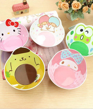 Hello Kitty Melody child Bowl With Food grade melamine Popular brands Bowl Slip-resistant Tableware Set - Lusy Store