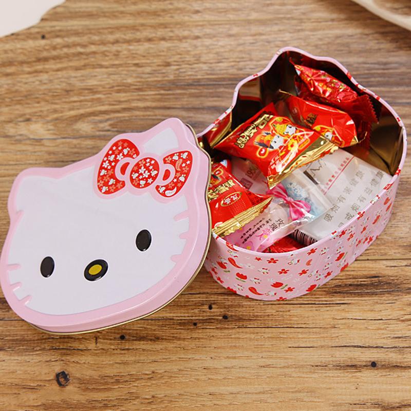 Hello Kitty Mini Tin Metal Box Sealed Jar Candy Boxes Jewelry Storage Box Cute - Lusy Store