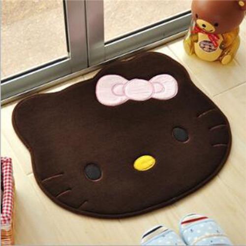 Hello Kitty non slip bath mats bathroom Foam Antiskid Washable Kitchen Rug Bath Soft Breathable Bathroom Toilet - Lusy Store