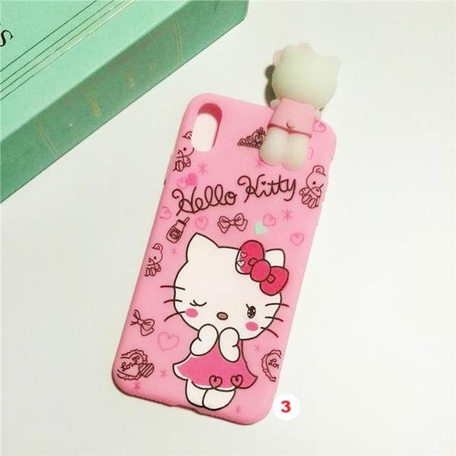 Hello Kitty Phone Case For iphone X XS MAX XR Soft Silicone Pink Doll Back Cover For coque iphone 6 6S 7 8 Plus - Lusy Store