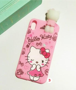 Hello Kitty Phone Case For iphone X XS MAX XR Soft Silicone Pink Doll Back Cover For coque iphone 6 6S 7 8 Plus - Lusy Store