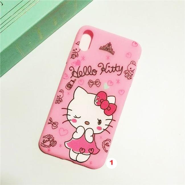 Hello Kitty Phone Case For iphone X XS MAX XR Soft Silicone Pink Doll Back Cover For coque iphone 6 6S 7 8 Plus - Lusy Store
