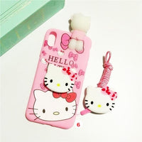 Hello Kitty Phone Case For iphone X XS MAX XR Soft Silicone Pink Doll Back Cover For coque iphone 6 6S 7 8 Plus - Lusy Store