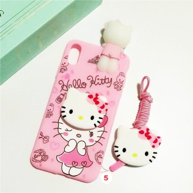 Hello Kitty Phone Case For iphone X XS MAX XR Soft Silicone Pink Doll Back Cover For coque iphone 6 6S 7 8 Plus - Lusy Store