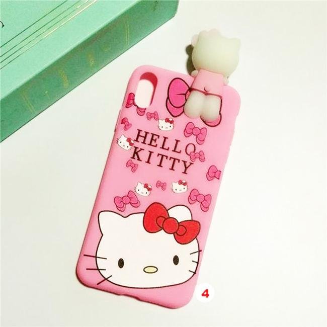 Hello Kitty Phone Case For iphone X XS MAX XR Soft Silicone Pink Doll Back Cover For coque iphone 6 6S 7 8 Plus - Lusy Store