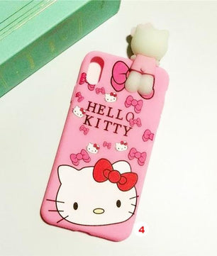 Hello Kitty Phone Case For iphone X XS MAX XR Soft Silicone Pink Doll Back Cover For coque iphone 6 6S 7 8 Plus - Lusy Store