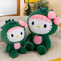 Hello Kitty Plush Dinosaur Toy Cartoon Doll Room Decoration Sleeping Throw Pillow Gift - Lusy Store LLC