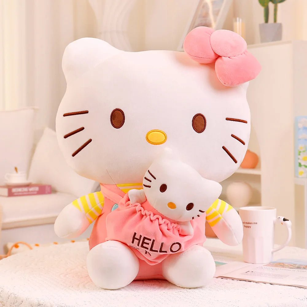 Big Size Sanrio Hello Kitty Peluche Plush Toy Hello Kitty Pillow Doll  Stuffed Animal Plushies Home Decoration Children Girl Gift