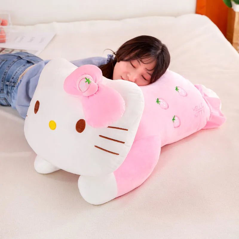 New Sanrio Kawaii Hello Kitty Plush Toys Pillow Doll Stuffed Animal  Children Plushies Home Decoration Peluche Girl Birthday Gift - AliExpress