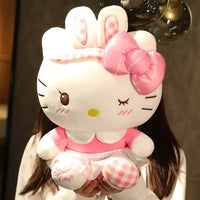 Hello Kitty Plush Sanrio Bow tie Kawali Pillow Cute Cartoon Soft Gifts - Lusy Store LLC