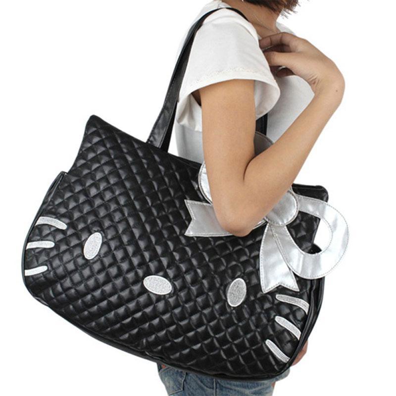 Hello Kitty PU Handbag Girl's Women's High Capacity Travel Casual Messenger Bags Shoulder Tote - Lusy Store