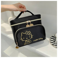 Hello Kitty Purse Cosmetic Bag Fresh Canvas Portable Mommy Bag Kawaii Box Makeup Pouch C105 - Lusy Store