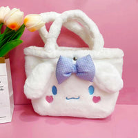 Hello Kitty Purse Melody Cinnamoroll Kulomi Handbag Cartoon Plush Purse Gift C98 - Lusy Store