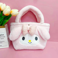 Hello Kitty Purse Melody Cinnamoroll Kulomi Handbag Cartoon Plush Purse Gift C98 - Lusy Store