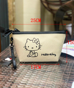 Hello Kitty Purse Portable Cosmetic Bag Women Bag Makeup Purse for Women C101 - Lusy Store