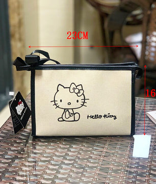 Hello Kitty Purse Portable Cosmetic Bag Women Bag Makeup Purse for Women C101 - Lusy Store