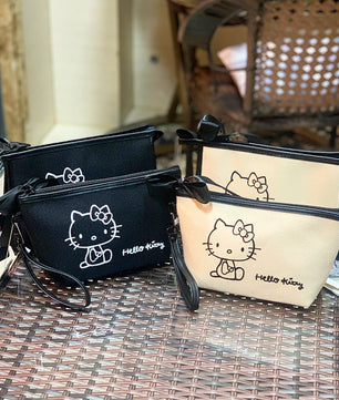 Hello Kitty Purse Portable Cosmetic Bag Women Bag Makeup Purse for Women C101 - Lusy Store