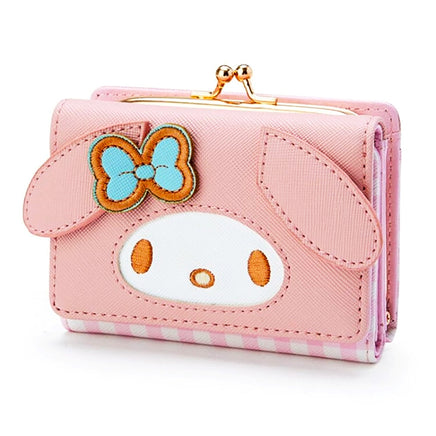 Hello Kitty Purse Sanrio Pocketbook My Melody PU Leather Wallet C96 Melody 4.3"x3.5"x1.4"